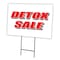 Signmission Detox Sale Yard Sign & Stake outdoor plastic coroplast window, C-2436-DS-Detox Sale C-2436-DS-Detox Sale - alternate 1